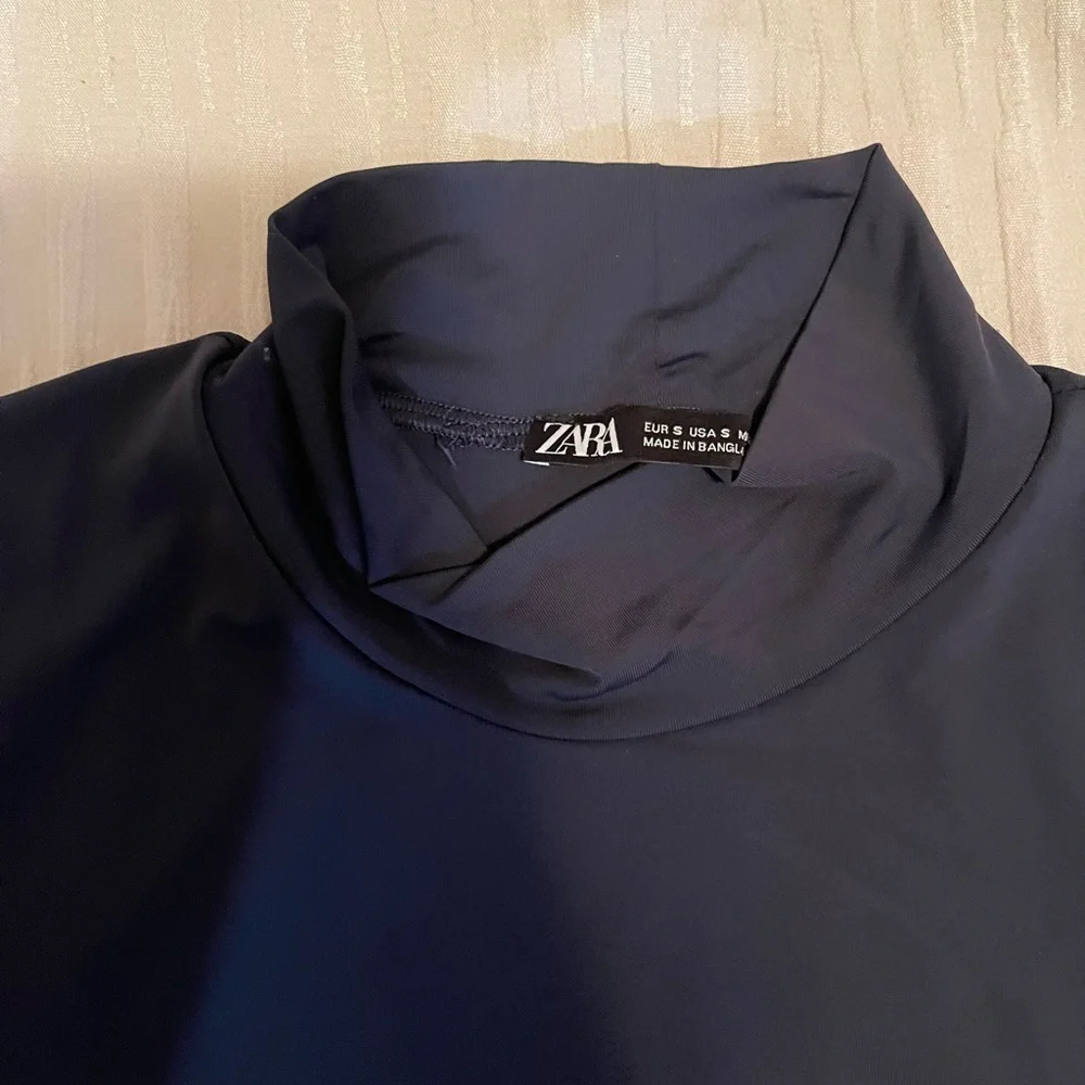 Zara Bodysuit, dark blue, worn once - Picture 2 of 2